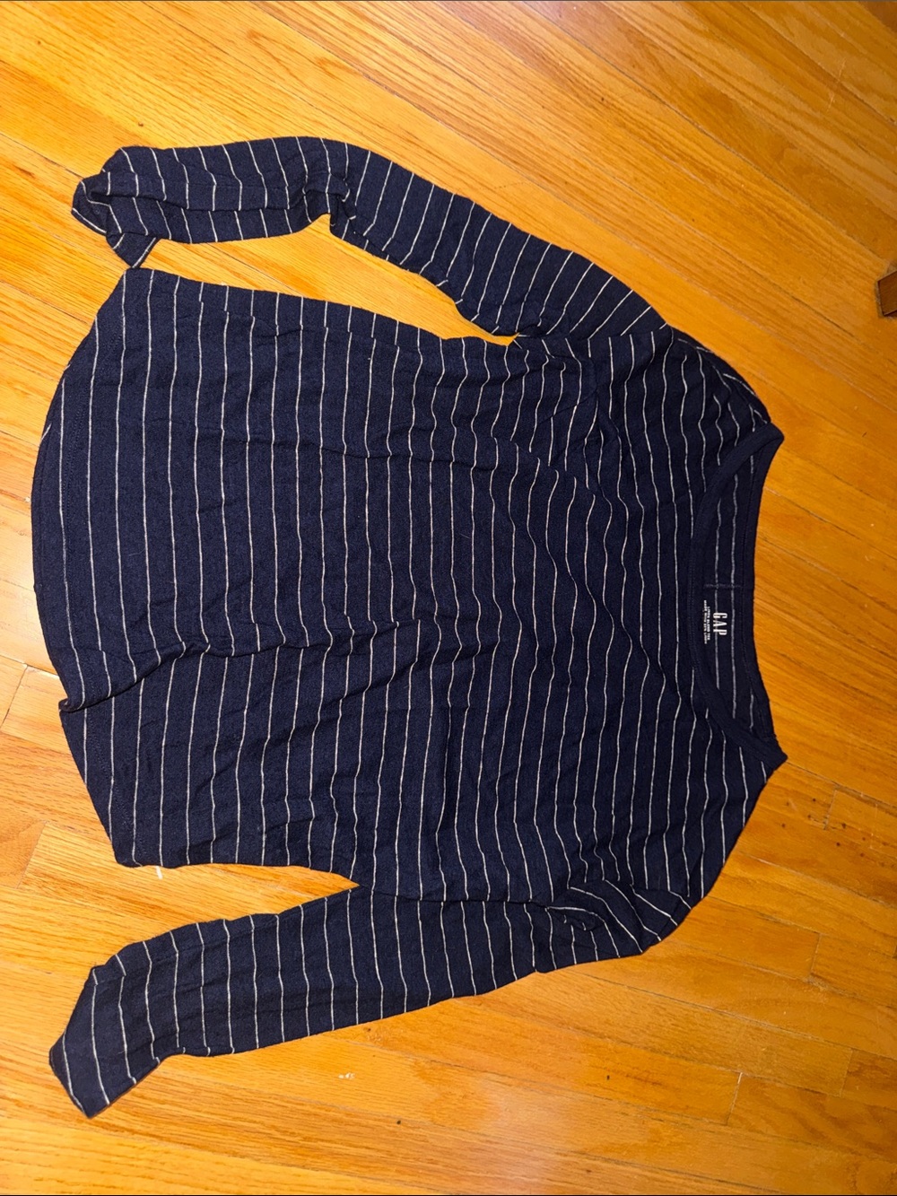 Gap Striped Navy Long Sleeve Top